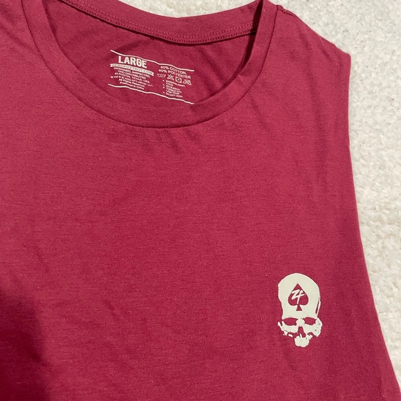 ZERO FOXTROT gym‎ tank- maroon. - Picture 3 of 6